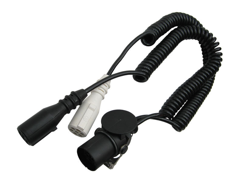 Adapter coil with 15P/24V plug (ISO 12098) and 2x 