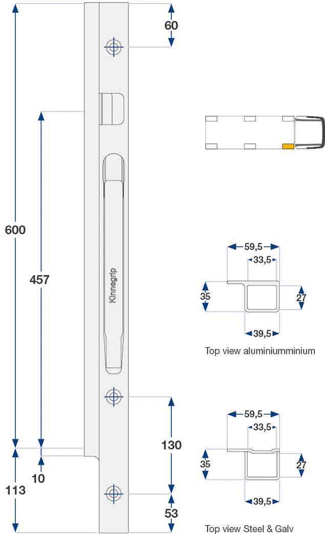 Kinnegrip K20 Front pillar